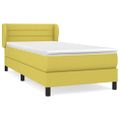 vidaXL Boxspring posteľ s matracom zelená 100x200 cm látka