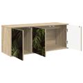 vidaXL Nástenný TV kabinet ELBURG 102 x 33 x 40 cm Dub sonoma