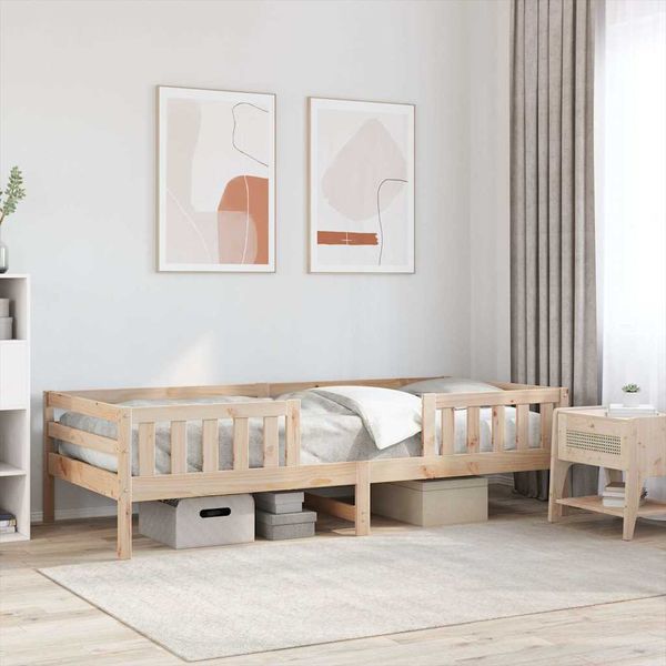 vidaXL Posteľ bez matraca 90x200 cm masívna borovica