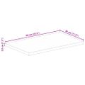 vidaXL Stolová doska 60x30x3,8 cm obdĺžnik masívne recyklované drevo