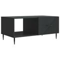 vidaXL Konferenčný stolík Čierna 90 x 50 x 40 cm Kompozitné drevo