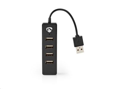 NEDIS UHUBU2420BK USB hub | 4portový | USB 2.0 | čierny