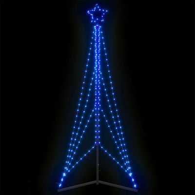 vidaXL LED vianočný stromček 483 LED modré 240 cm