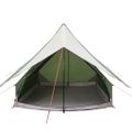 vidaXL Rodinný stan so strechou Zelená a biela 220 x 220 x 184 cm