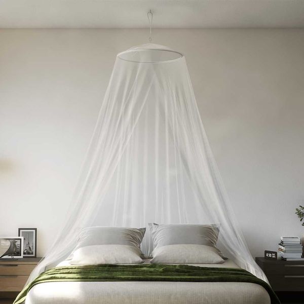vidaXL Moskytiéra na posteľ 220 sieťovina biela 56x56x220 cm
