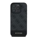 Puzdro Guess pre iPhone 16 Pro 6,3" GUHCP16LG4GLGR sivé tvrdé puzdro 4G Bottom Stripe