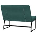 vidaXL Lavička tmavozelená 100x75x76 cm látka