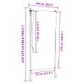vidaXL Vonkajšia roleta modro-biela 100x270 cm látka a oceľ