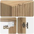 vidaXL Sada skríň 2 ks 33 x 34,5 x 87 cm Kompozitné drevo Dub artisan