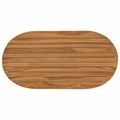 vidaXL Vrchná doska 80 x 40 x 3,5 cm Oválny Husté teakové drevo