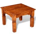 vidaXL Konferenčný stolík, drevený masív 60x60x45 cm