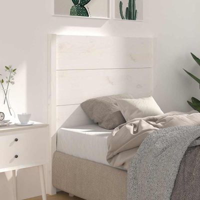 vidaXL Čelo postele biele 96x4x100 cm masívna borovica
