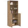 vidaXL Highboard Dub artisan 70 x 42,5 x 185 cm Kompozitné drevo