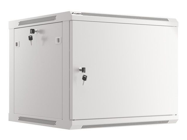 LANBERG RACKOVÁ SKRIŇA 19'' PRO MONTÁŽ NA STENU 9U/600X600 PRO VLASTNÚ MONTÁŽ S KOVOVÝMI DVERMI ŠEDÁ