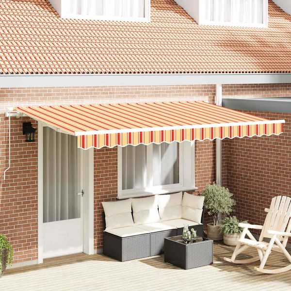 vidaXL Zatemniteľná markíza Žltá 400 x 200 cm látka