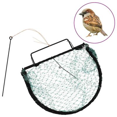 vidaXL Pasca na vtáky, zelená 30 cm, oceľ
