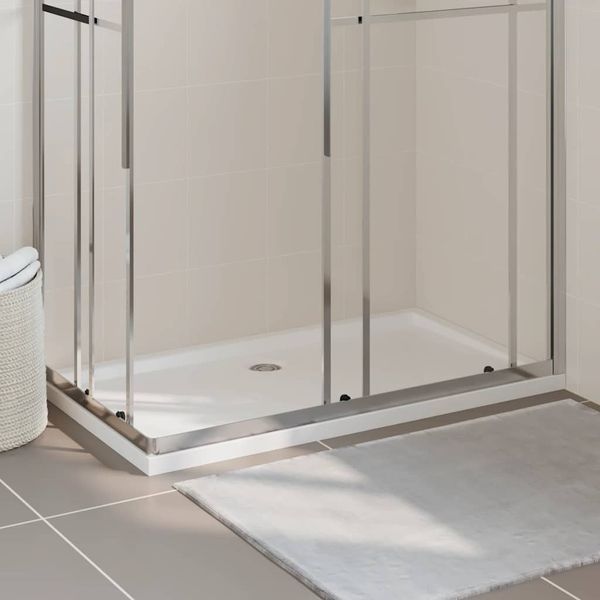 vidaXL Obdĺžniková sprchová vanička z ABS biela 70x120 cm