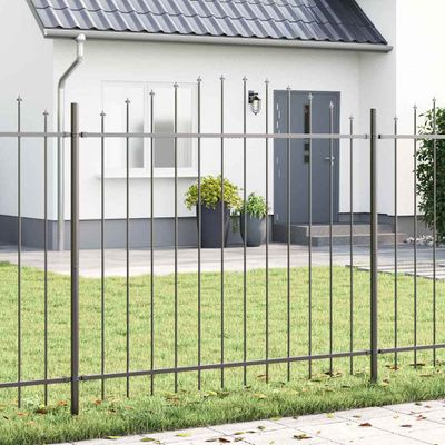 vidaXL Záhradný plot WOERDEN 6 ks 170 x 190 cm Sivá