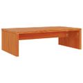 vidaXL Stojan na monitor voskovo-hnedý 50x27x15 cm masívna borovica