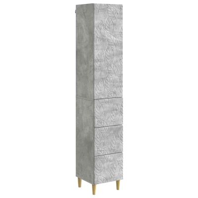 vidaXL Sada skríň 2 pcs Betónovo sivá 33 x 34,5 x 90 cm