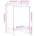 vidaXL Komoda dymový dub 40x35x70 cm kompozitné drevo