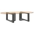 vidaXL Nohy konferenčného stolíka v tvare T, 2 ks, antracitové, 70x25x(30-31) cm, oceľ