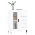 vidaXL Komoda lesklá biela 69,5x34x90 cm spracované drevo