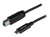 StarTech USB C to USB B Printer Cable - 1m / 3 ft - Superspeed - USB 3.1 - 10Gbps - USB C Printer Cable - USB Type C to Type B (USB31CB1M) - USB kábel - USB-C (M) do USB Type B (M) - USB 3.1 - 1 m - čierna - pre P/N: PEXUSB311AC3, PEXUSB312C3, SV231DHU34K6, SV231HU34K6, SV231QDPU34K, SV431HU34K6