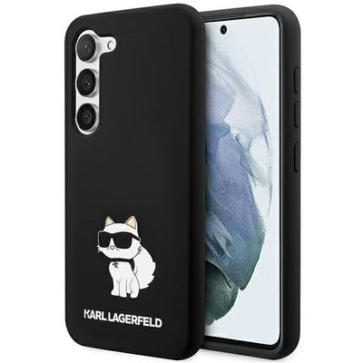Puzdro Karl Lagerfeld pre Samsung Galaxy S24 KLHCS24SSNCHBCK čierna HC SILICONE NFT CHOUPETTE