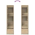 vidaXL Highboard dub sonoma 29,5x34x119,5 cm umelé drevo