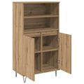 vidaXL Highboard Hnedá 60 x 36 x 110 cm Kompozitné drevo
