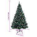 vidaXL Umelý vianočný stromček s 300 LED 240 cm