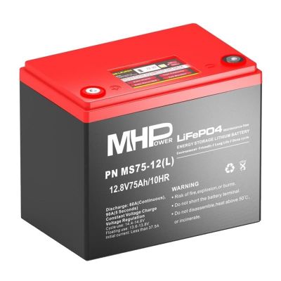 Batéria LiFePO4 12,8V  75Ah MHPower MS75-12(L) LC5-M8