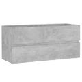vidaXL Skrinka pod umývadlo, betónová 100x38,5x45 cm, kompozitné drevo