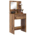 vidaXL Toaletné stolíky do spálne Staré drevo 80 x 39,6 x 135 cm