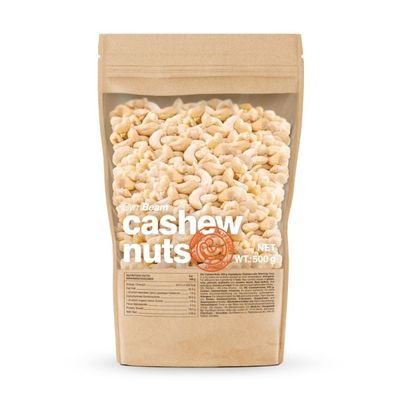 Kešu orechy - GymBeam, nesolená príchuť, 500 g