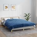 vidaXL Záťažová prikrývka modrá 220x235 cm 15 kg látka