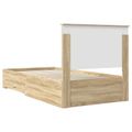 vidaXL Rám postele Sonoma dub 100 x 200 cm Kompozitné drevo