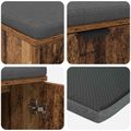 vidaXL Predsieňová lavica s vankúšom Staré drevo 80 x 38 x 46 cm