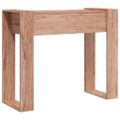 vidaXL Konzolový stolík 90x35x75 cm teakový masív