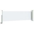 vidaXL Bočný markíz 60 x 300 cm Obdĺžnikový Biela