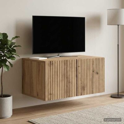vidaXL Nástenná TV skrinka 59,5 x 41 x 30 cm Dub artisan