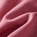 Detská mikina so zamatom v štýle patchwork malinová 104