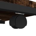 vidaXL Bočný stolík s kolieskami dymový dub 50x35x55,5 cm sprac. drevo
