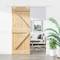 vidaXL Posuvné dvere Prírodná a biela 80 x 210 cm Borovicový masív