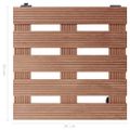 vidaXL Vozíky pod kvetináče 2 ks hnedé 30x30x7,5 cm WPC