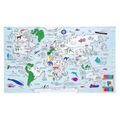 Obrus na vyfarbenie World map Vymaľuj a oper