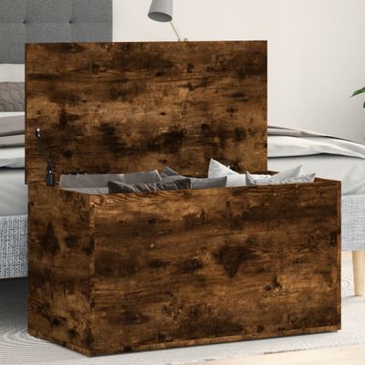 vidaXL Úložná truhlica tmavý dub 84x42x46 cm spracované drevo