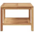 vidaXL Konferenčný stolík Hnedá 60 x 60 x 45 cm Husté teakové drevo