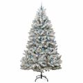 vidaXL Umelý Sklápací Vianočný Stromček 300 LED Zelená a biela 240 cm